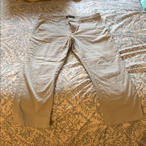 Lt grey Banana Republic capris